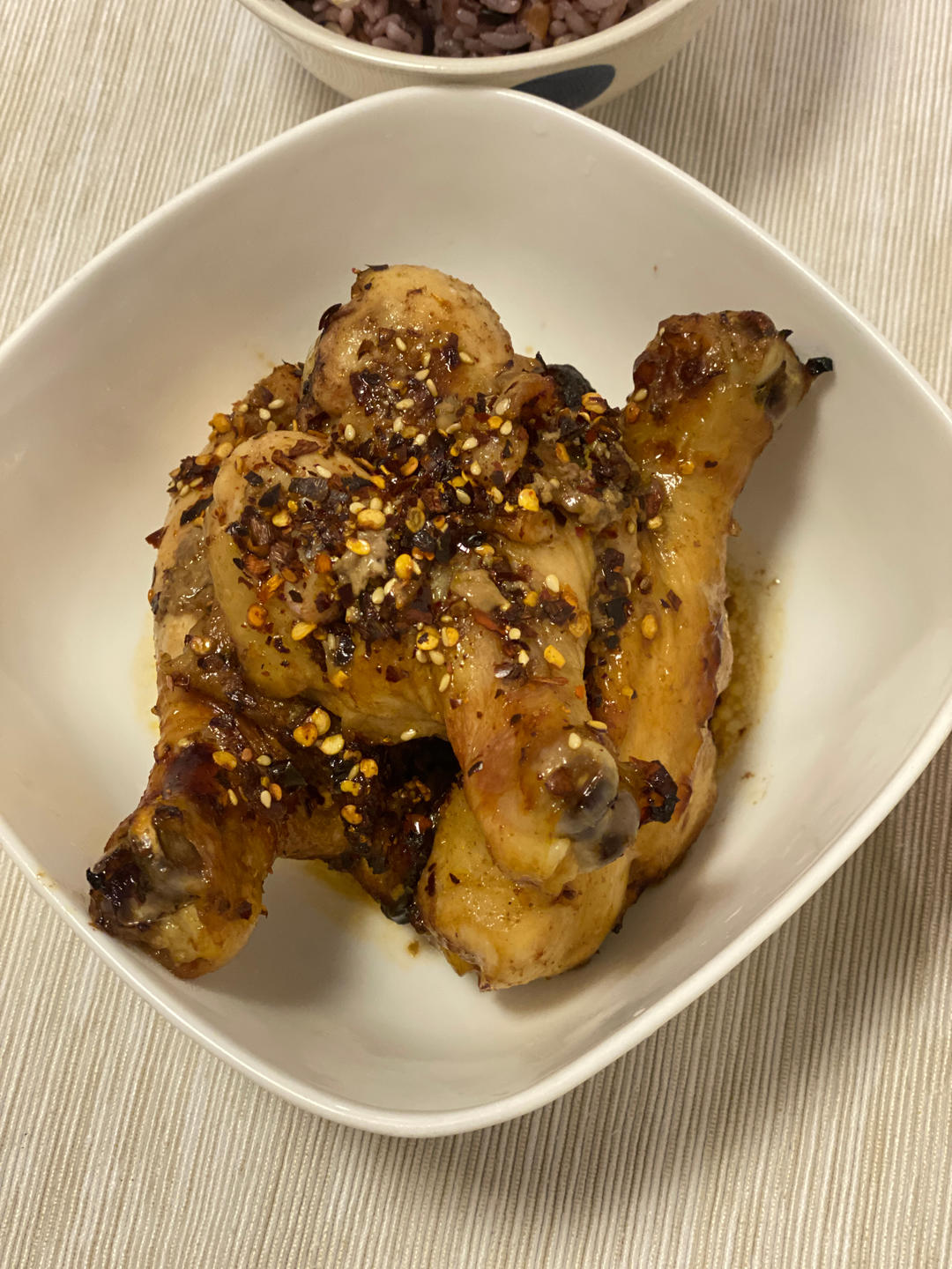 空气炸锅炸鸡腿，好吃到同事都来要教程