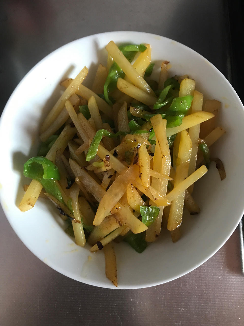素炒尖椒土豆丝