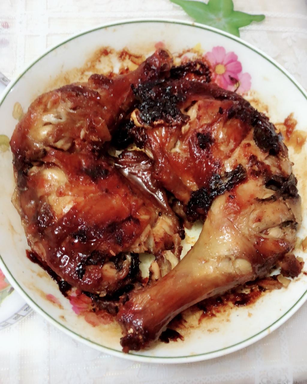 谁还不是个仙女呢做的微波炉烤鸡腿