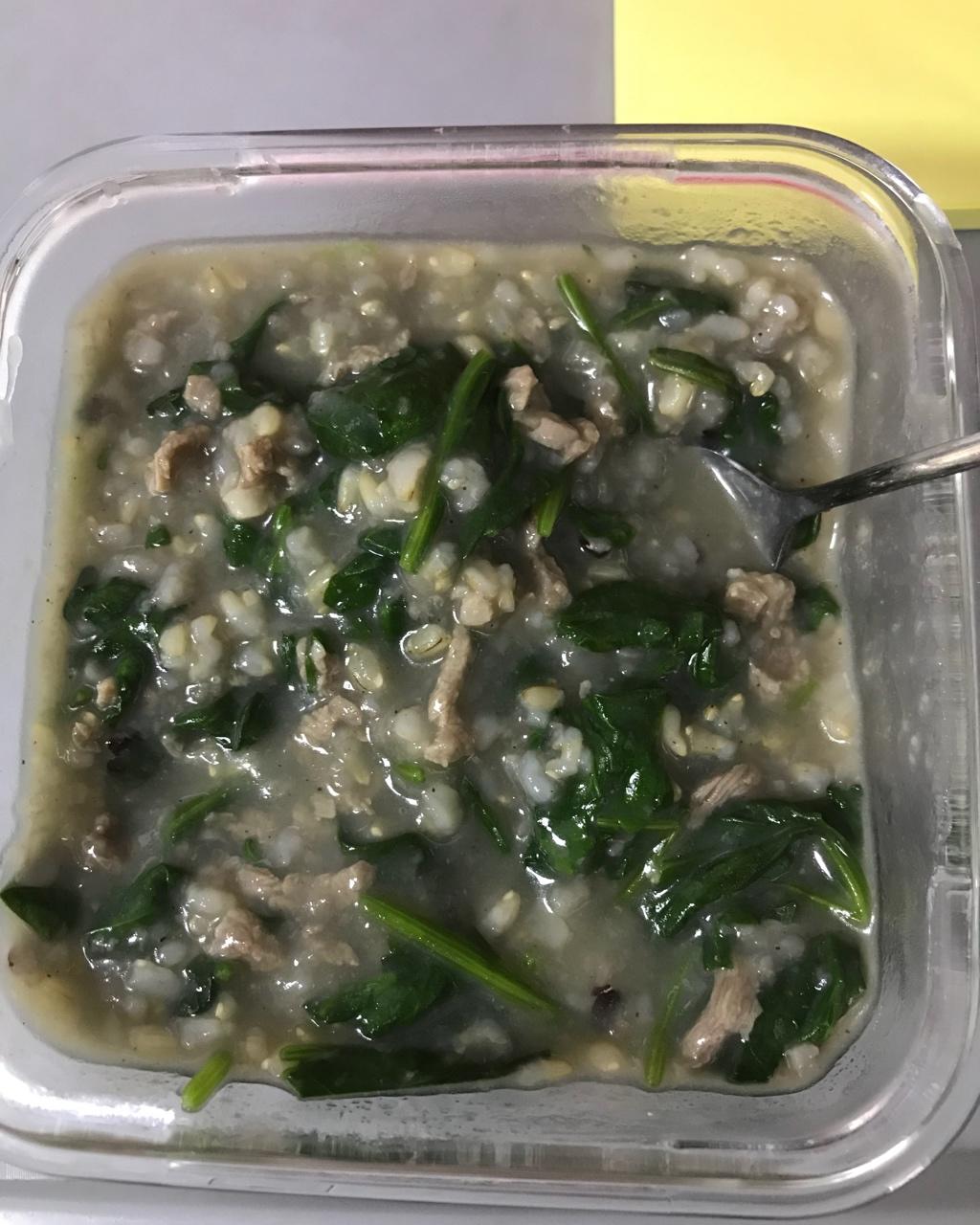 牛肉菠菜粥