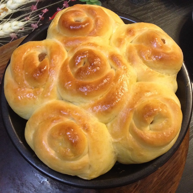玫瑰花面包