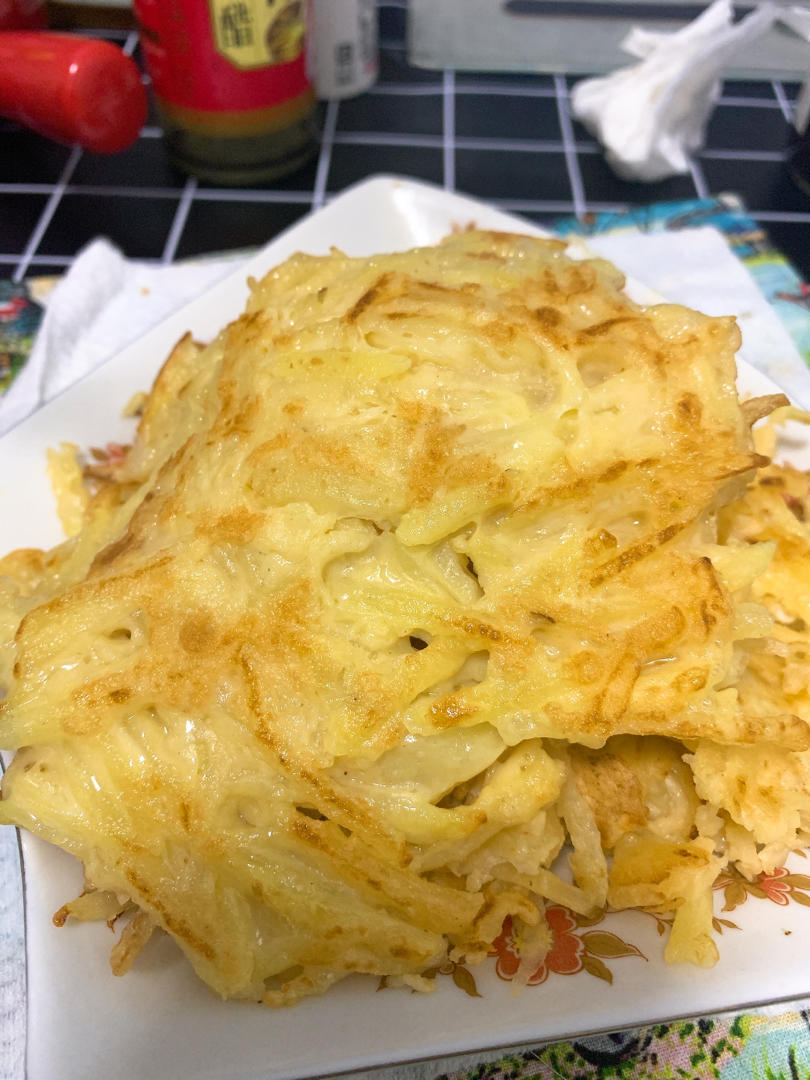 土豆丝鸡蛋饼