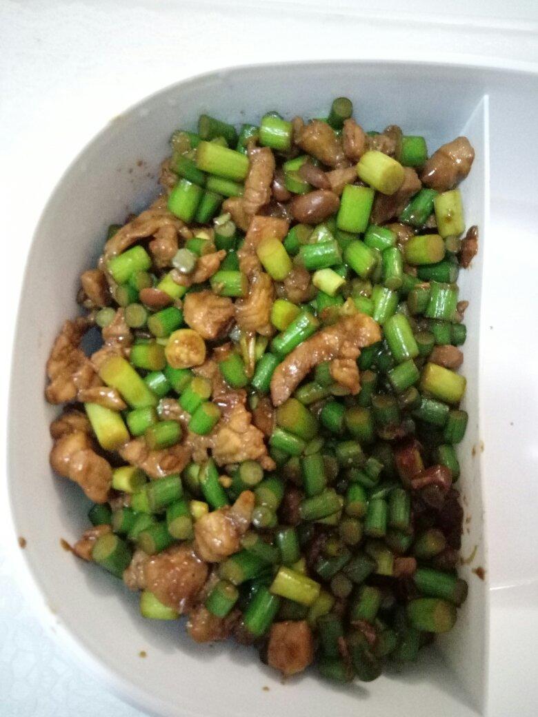 下饭菜～蒜苔肉末