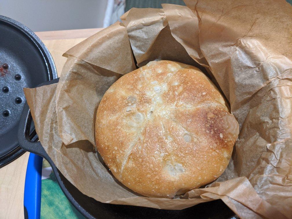 jim lahey no knead bread for 2 quart DO