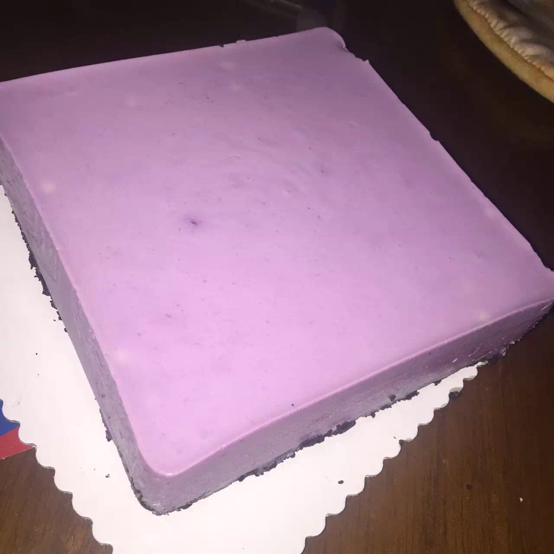 渐变蓝莓冻芝士蛋糕（免烤）