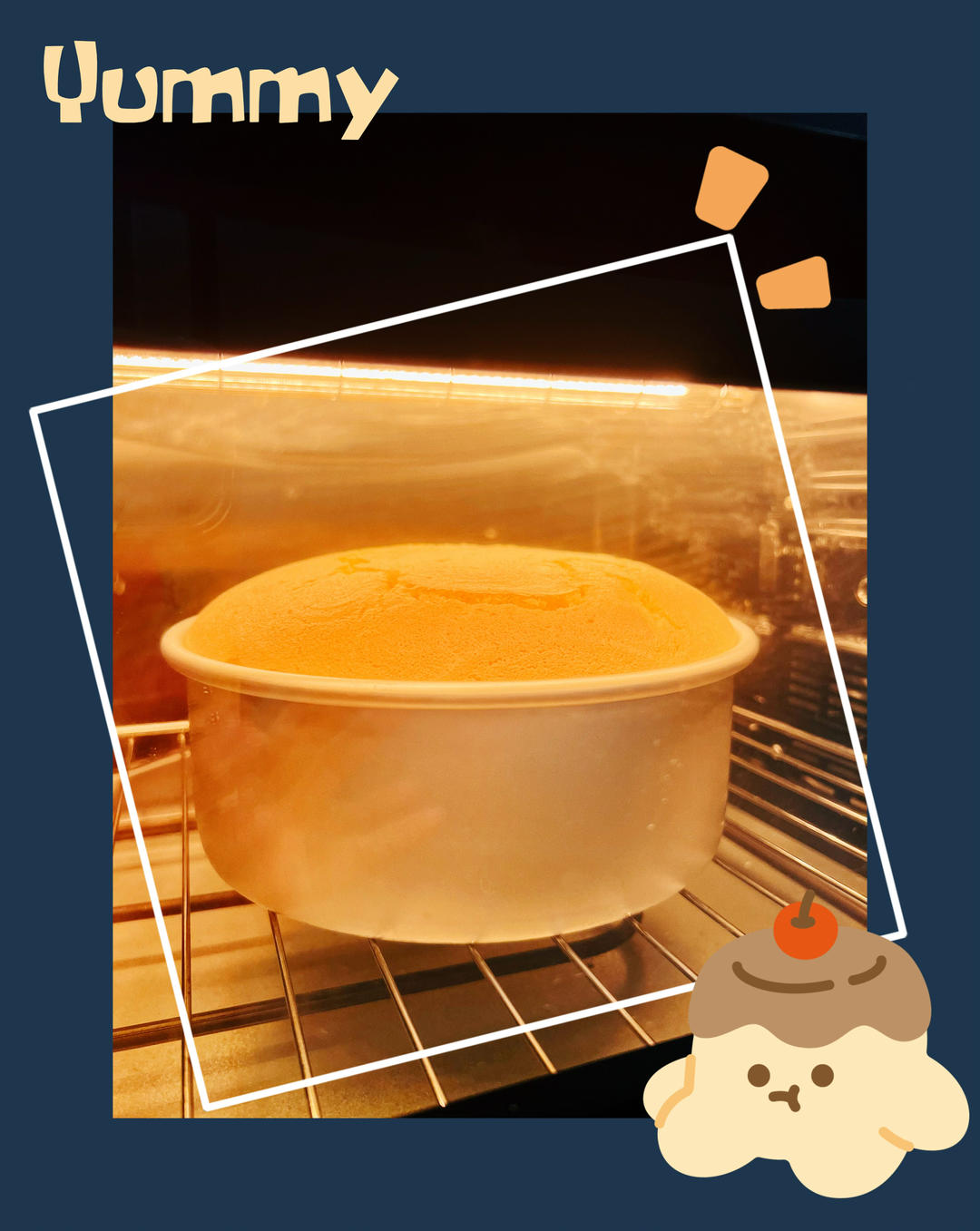 《Tinrry+》戚风蛋糕（6寸配方）（基础、超详细教程）