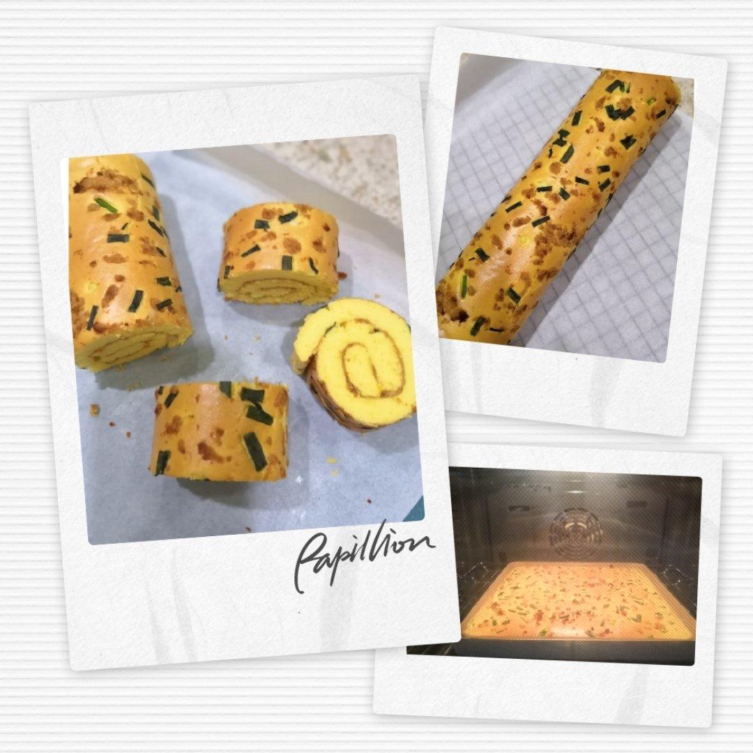 香葱肉松蛋糕卷