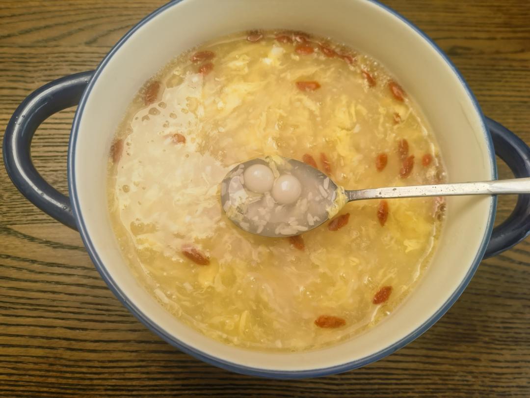 米酒蛋花小汤圆