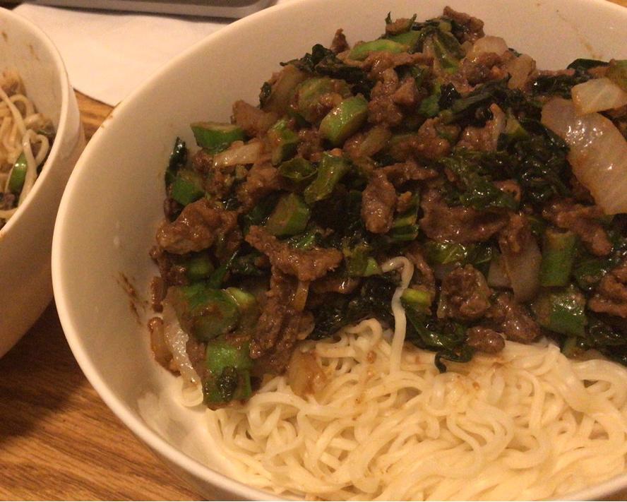 沙茶牛肉拌面的做法