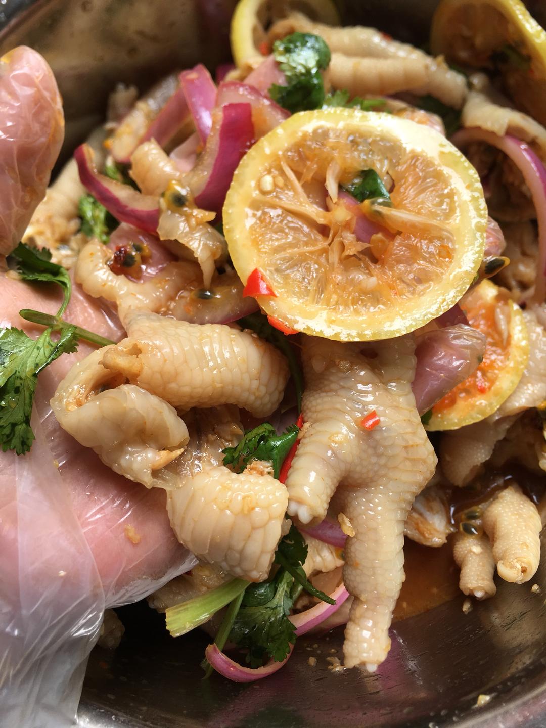 网红柠檬鸡爪的做法