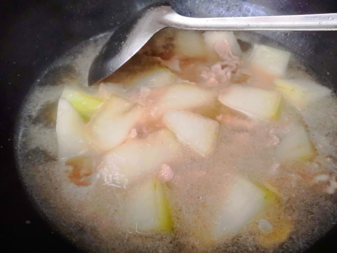 夏日冬瓜肉片汤的做法 步骤4