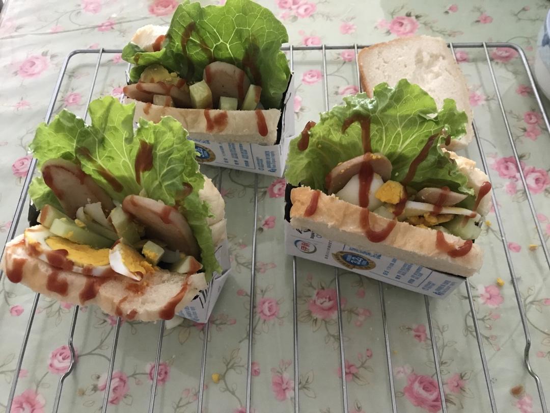 牛奶盒变三明治纸盒