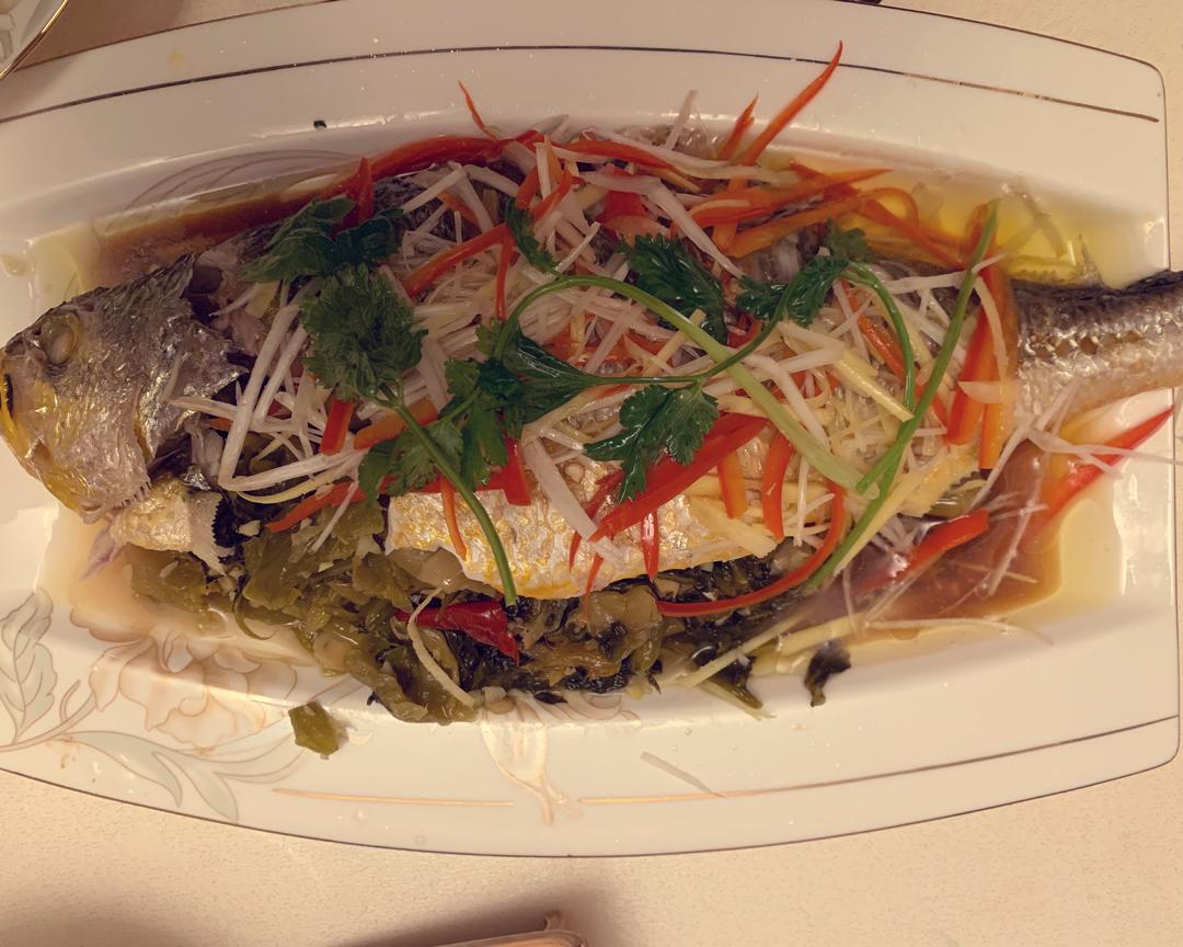清蒸酸菜黄花鱼