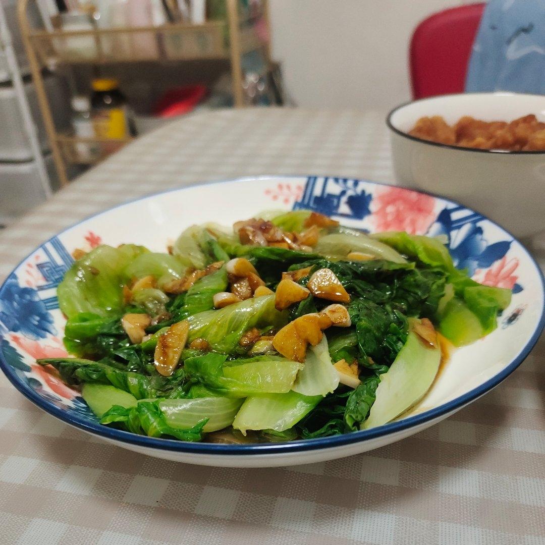 白灼油菜—年夜饭最受欢迎的素菜