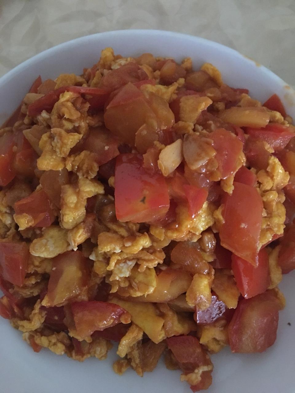 赛螃蟹炒番茄【The national Chinese food】