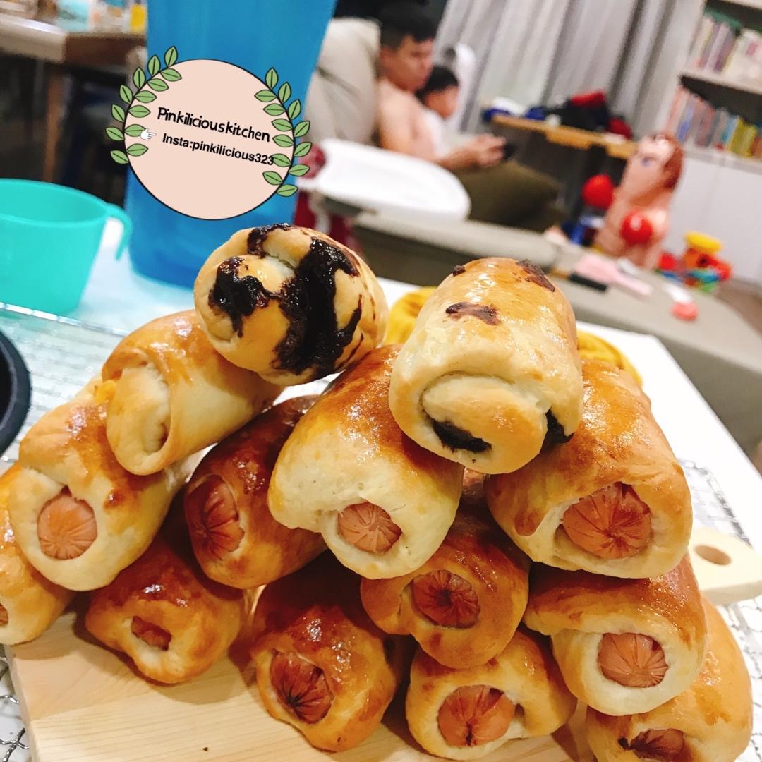 迷你肠仔包(手工揉面)