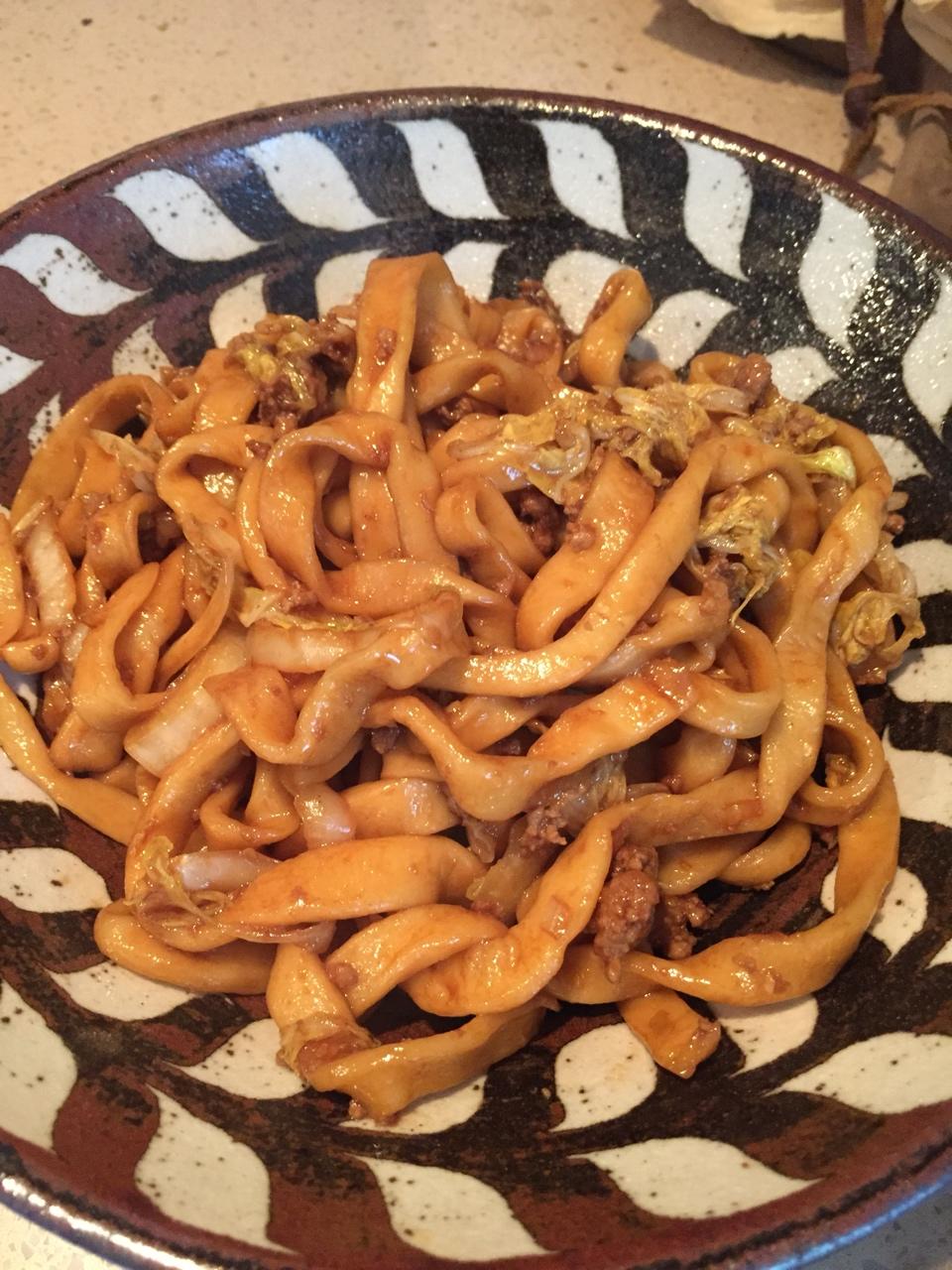肉丝炒面（附手擀面做法）