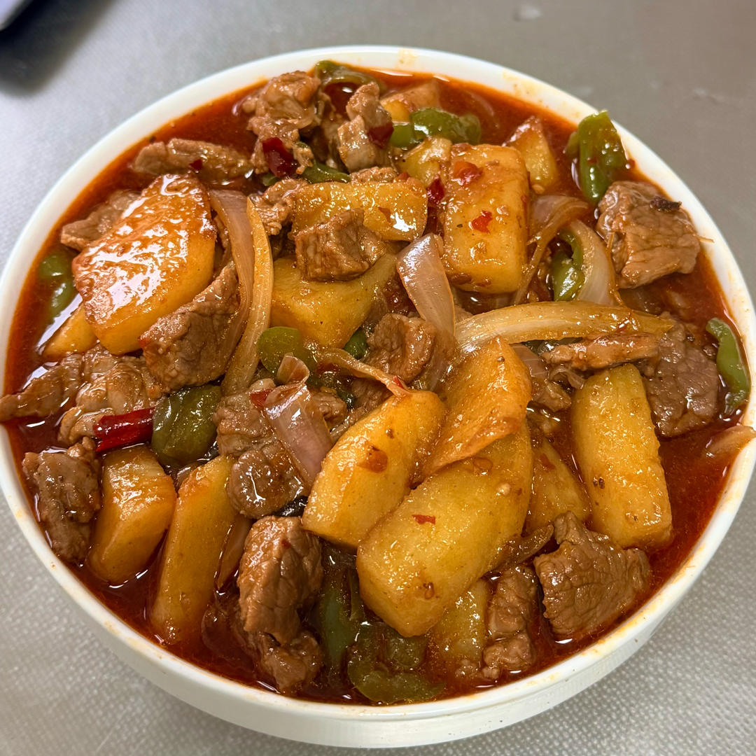 土豆牛肉小炒盖面（西北口）