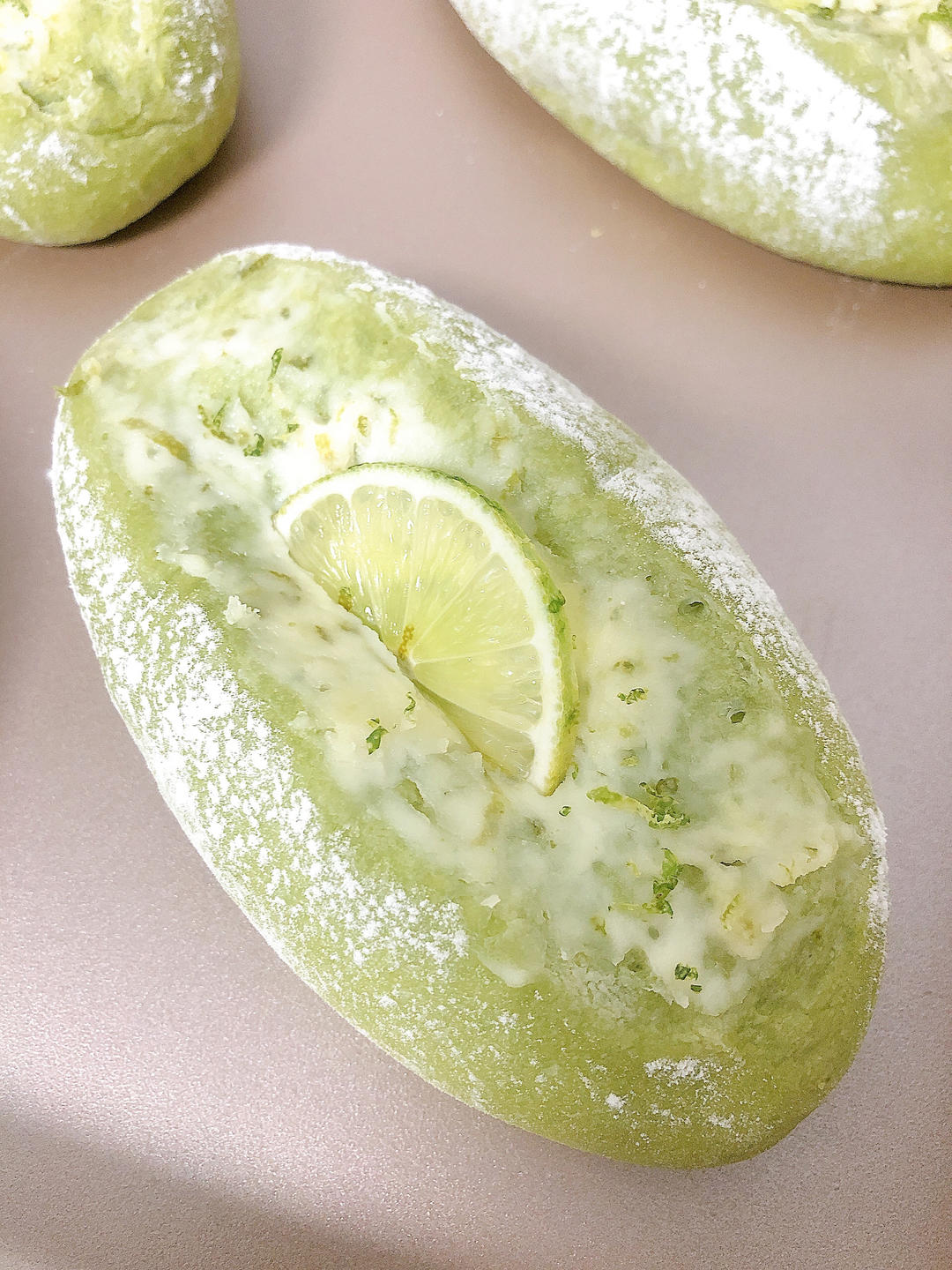 青柠乳酪面包🍋‍🟩口感清新酸甜｜超级适合夏天