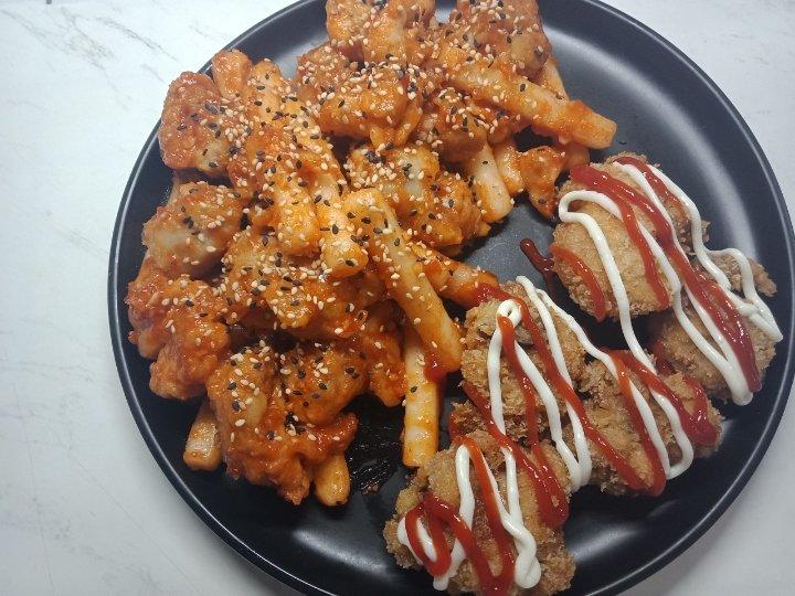 在家吃韩式炸鸡