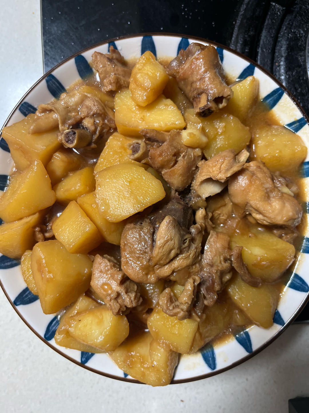 土豆焖鸡腿
