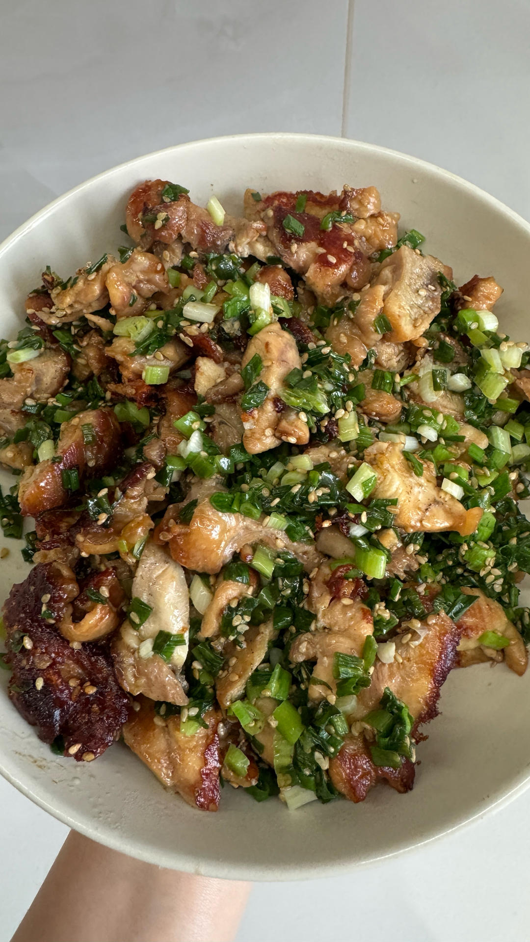 葱烧去骨鸡腿肉