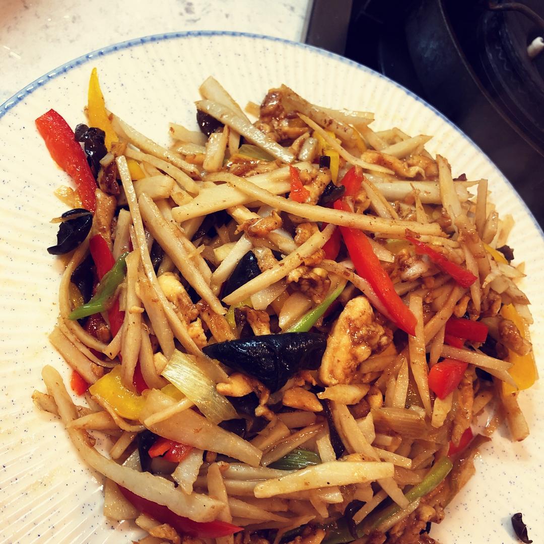 手机用户6559_caqv做的莲菜(莲藕)炒肉丝