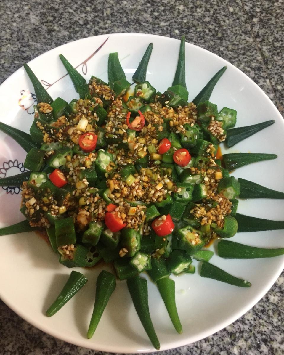 家常菜～蒜香秋葵