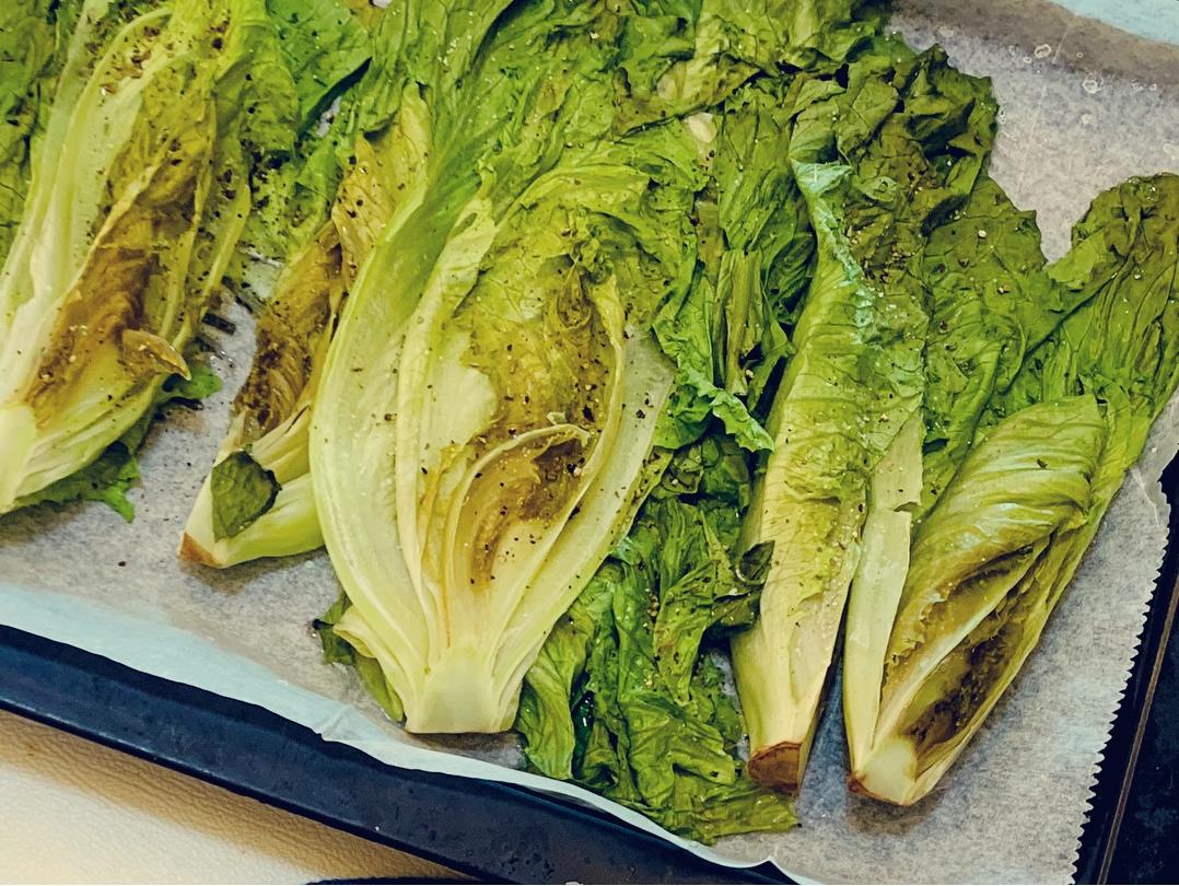 烤罗马生菜