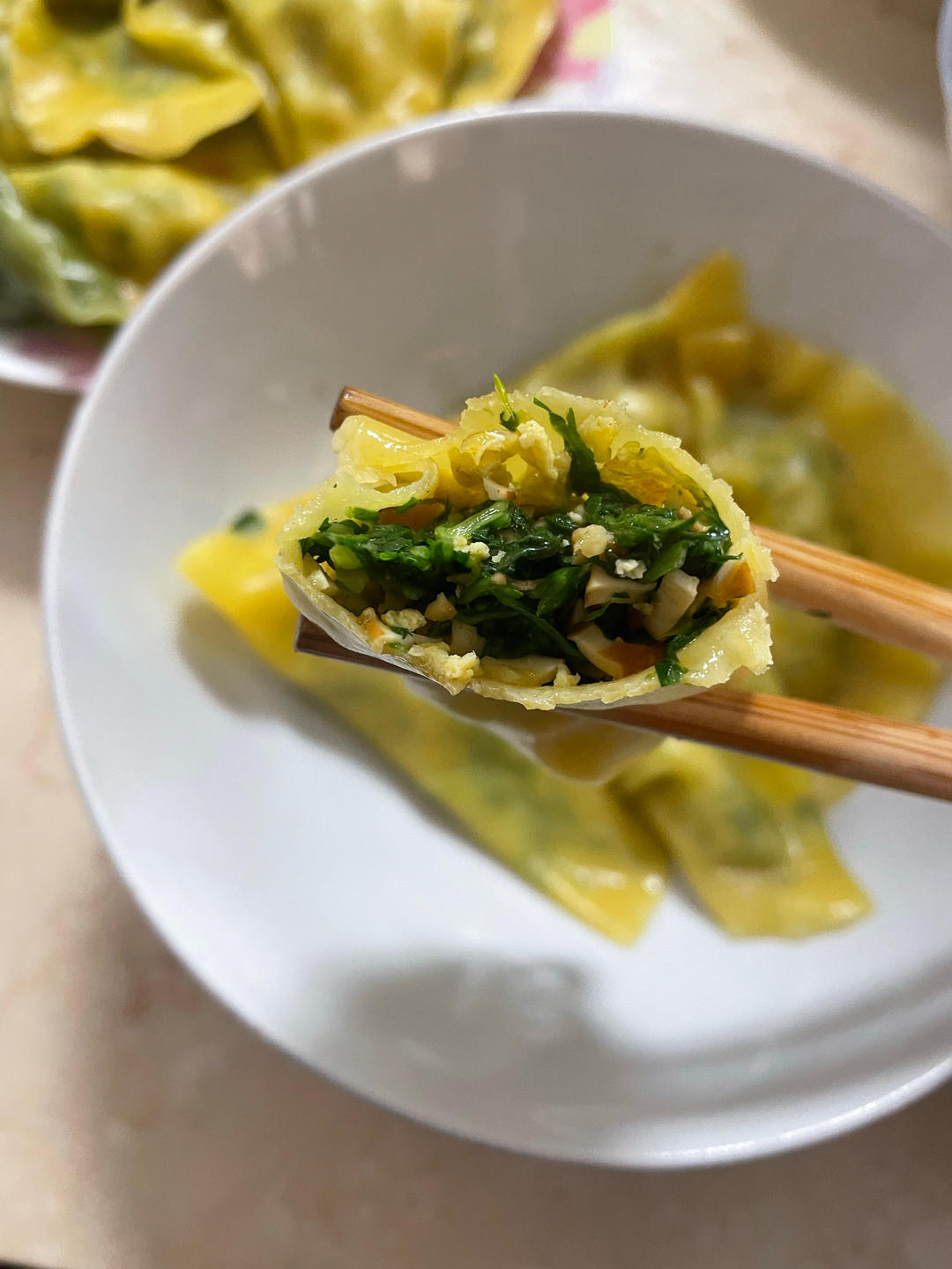 素荠菜饺子