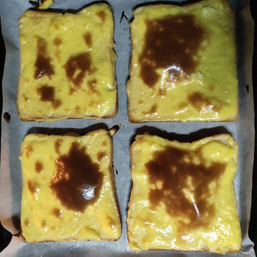 懒人版岩烧乳酪片快速消耗吐司片奶酪