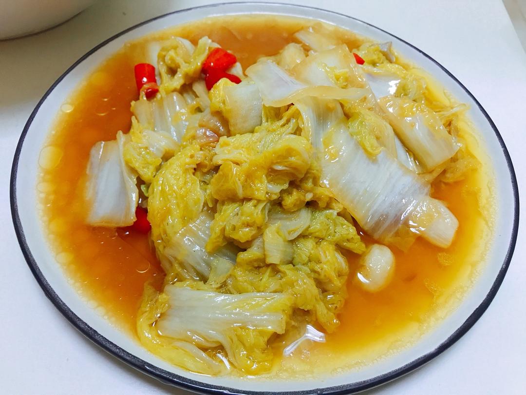 西西兔兔做的炝炒白菜