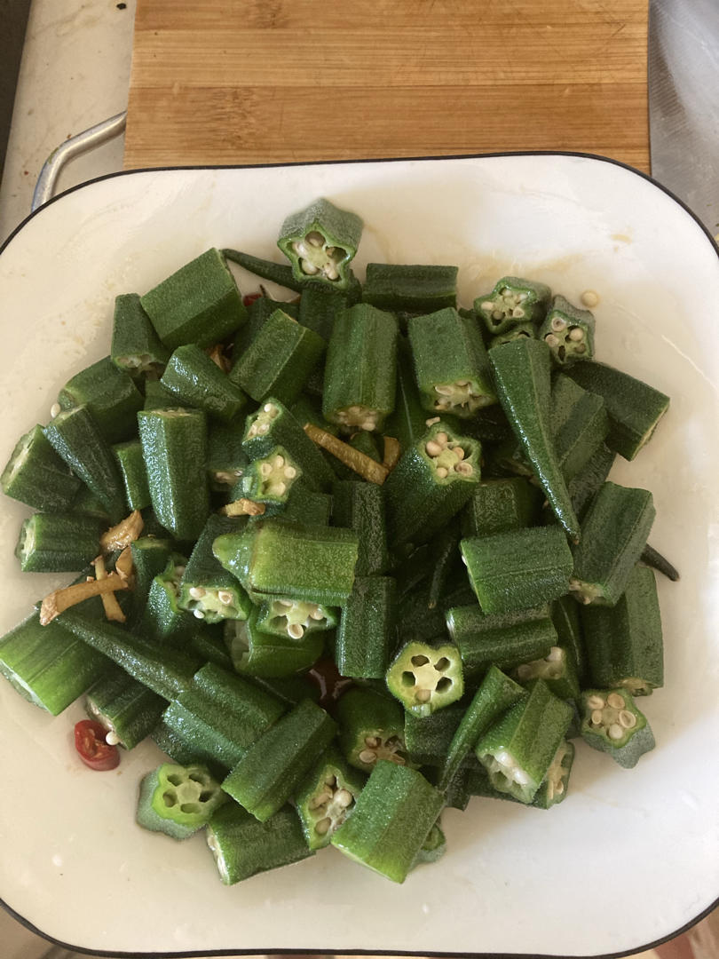 【白灼秋葵】清爽简单