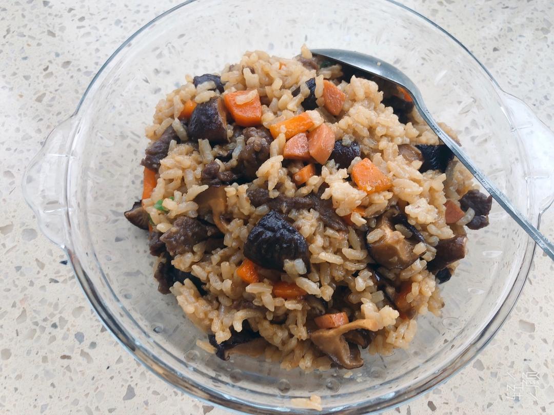 超开胃！香菇拌饭