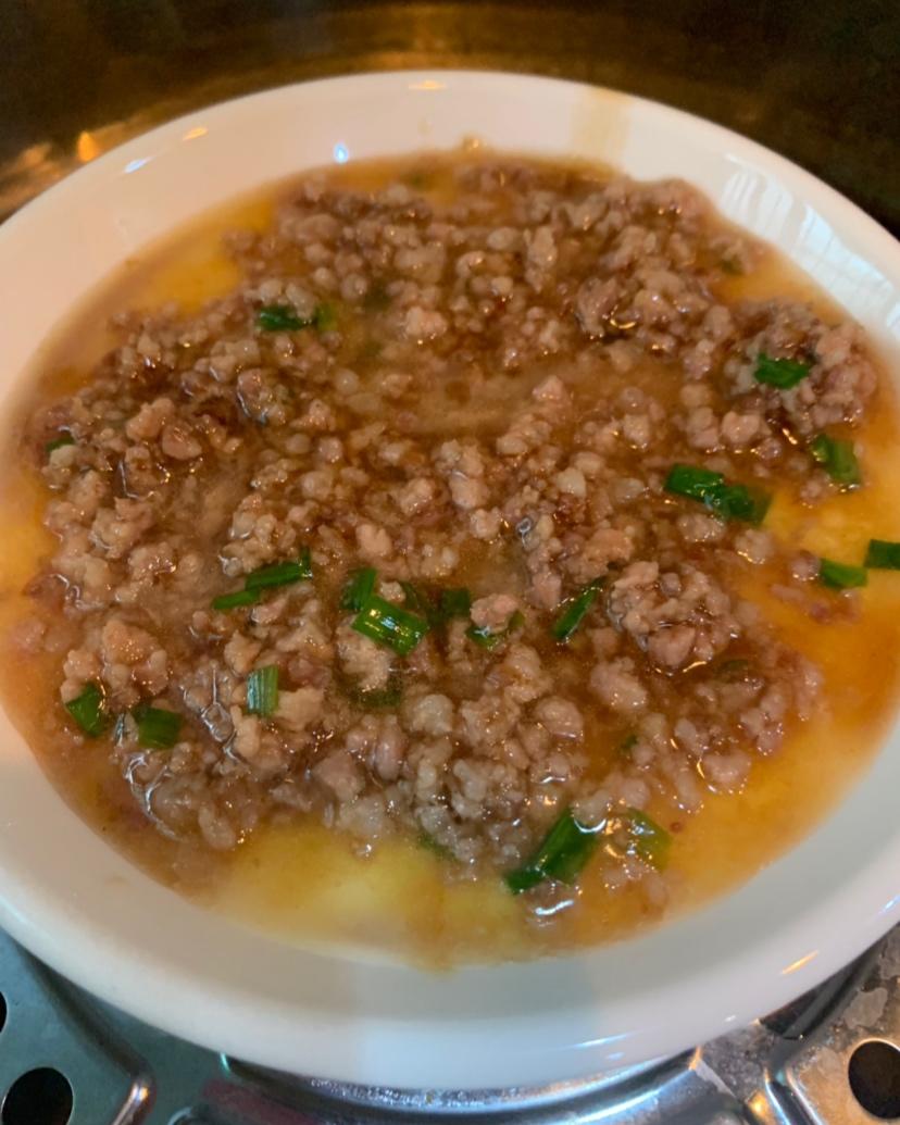 巨嫩滑肉末蒸蛋 大人小孩都爱吃