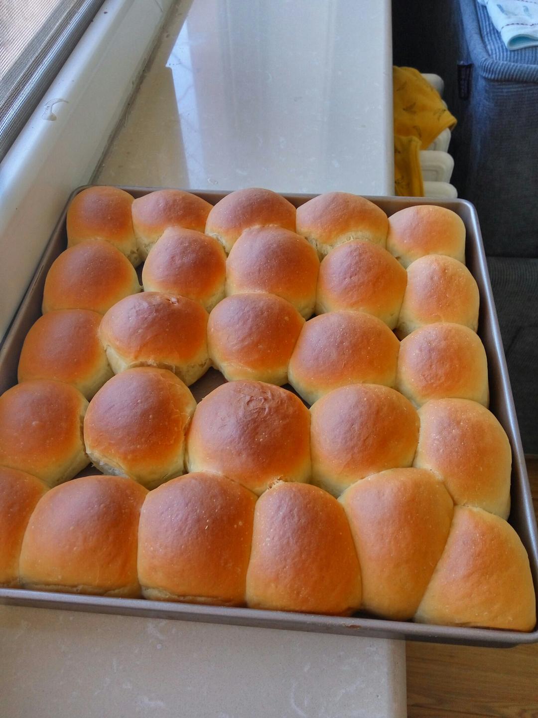 普通面粉做的柔软小餐包