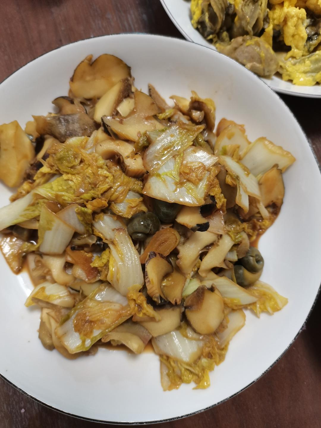 海螺炒白菜