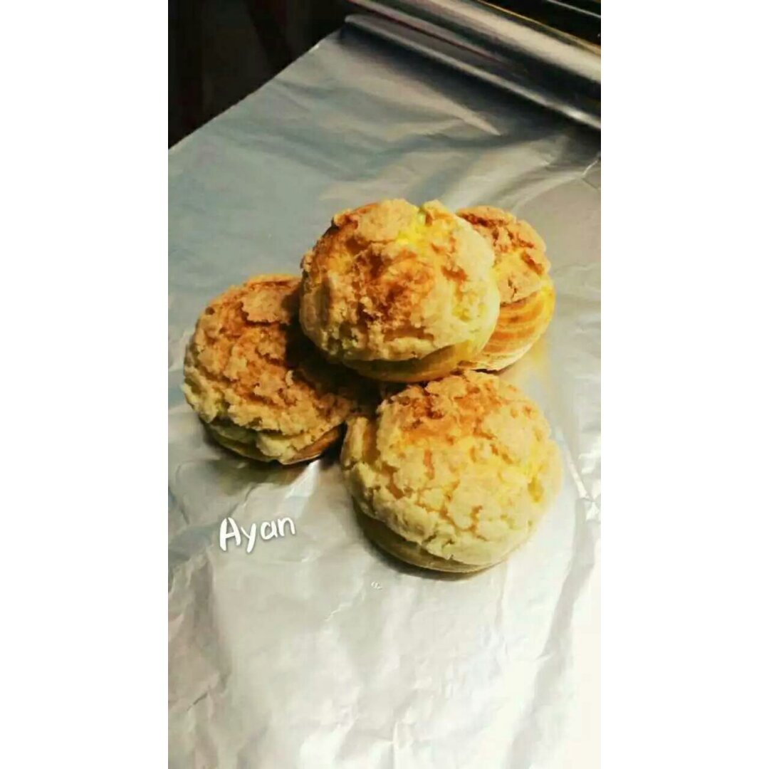 浓郁抹茶酥皮泡芙