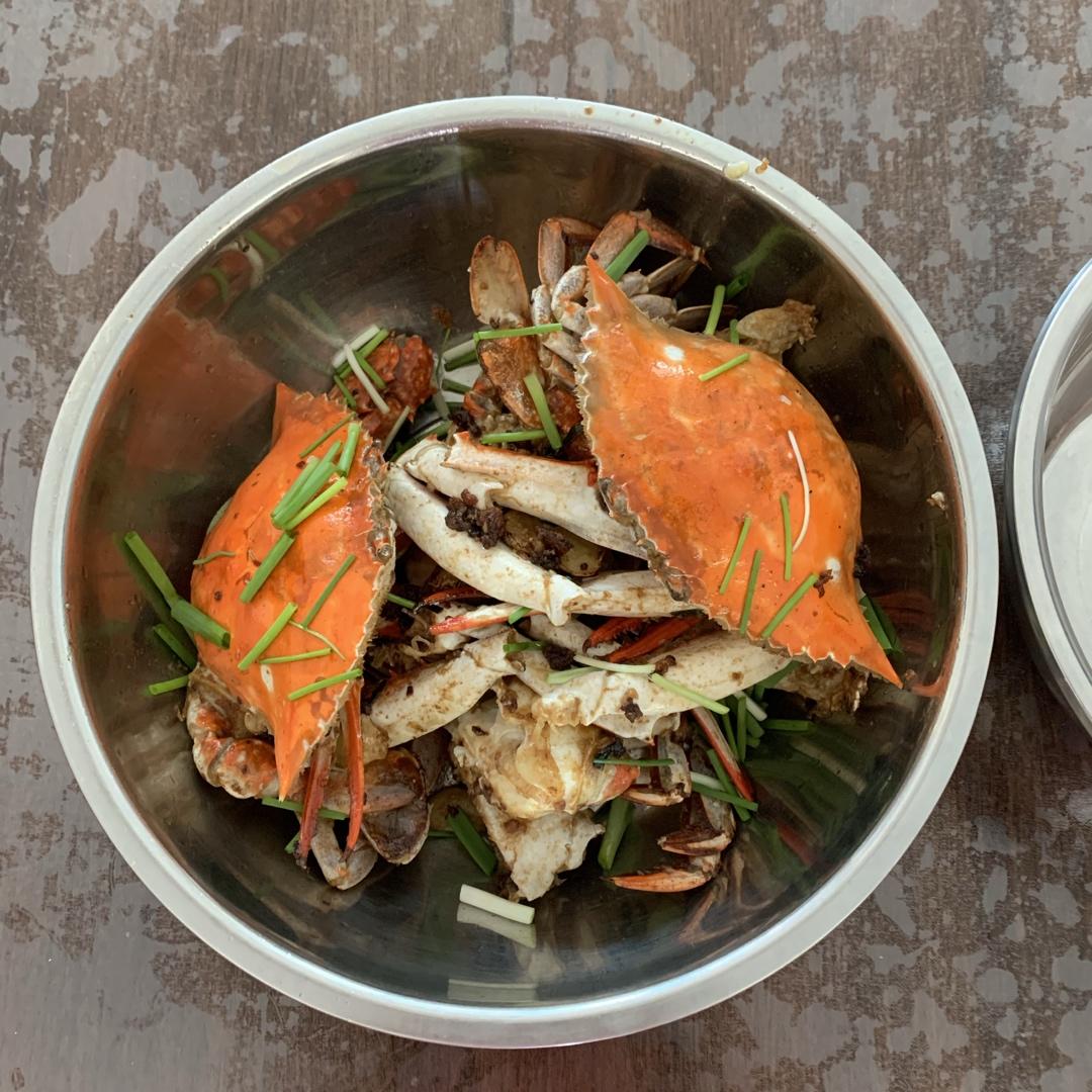 葱姜炒梭子蟹（very easy）