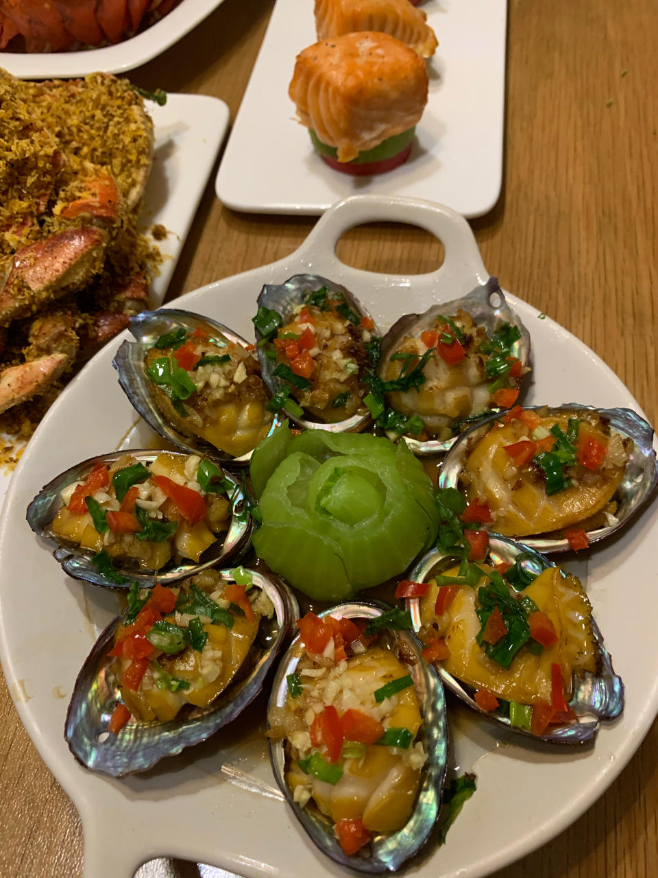 年夜菜花开富贵蒸小鲍