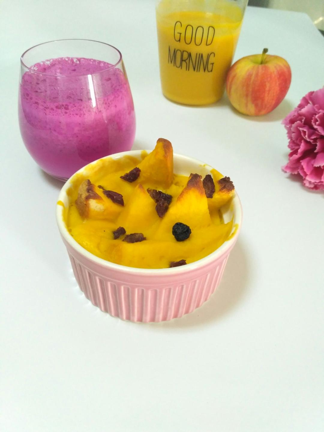 南瓜牛奶蛋焗吐司