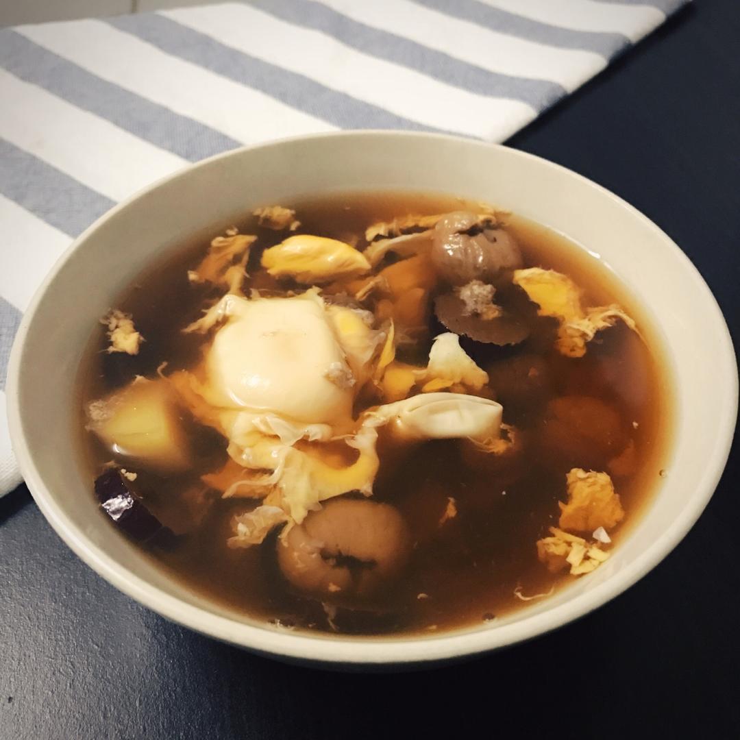 桂圆红枣鸡蛋糖水