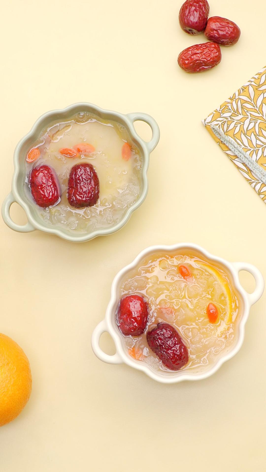 热橙苹果银耳羹