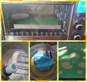 东菱新品DL-K30A烤箱体验之云朵彩绘蛋糕卷的做法 步骤4