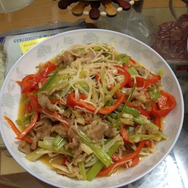 清炒金针菇