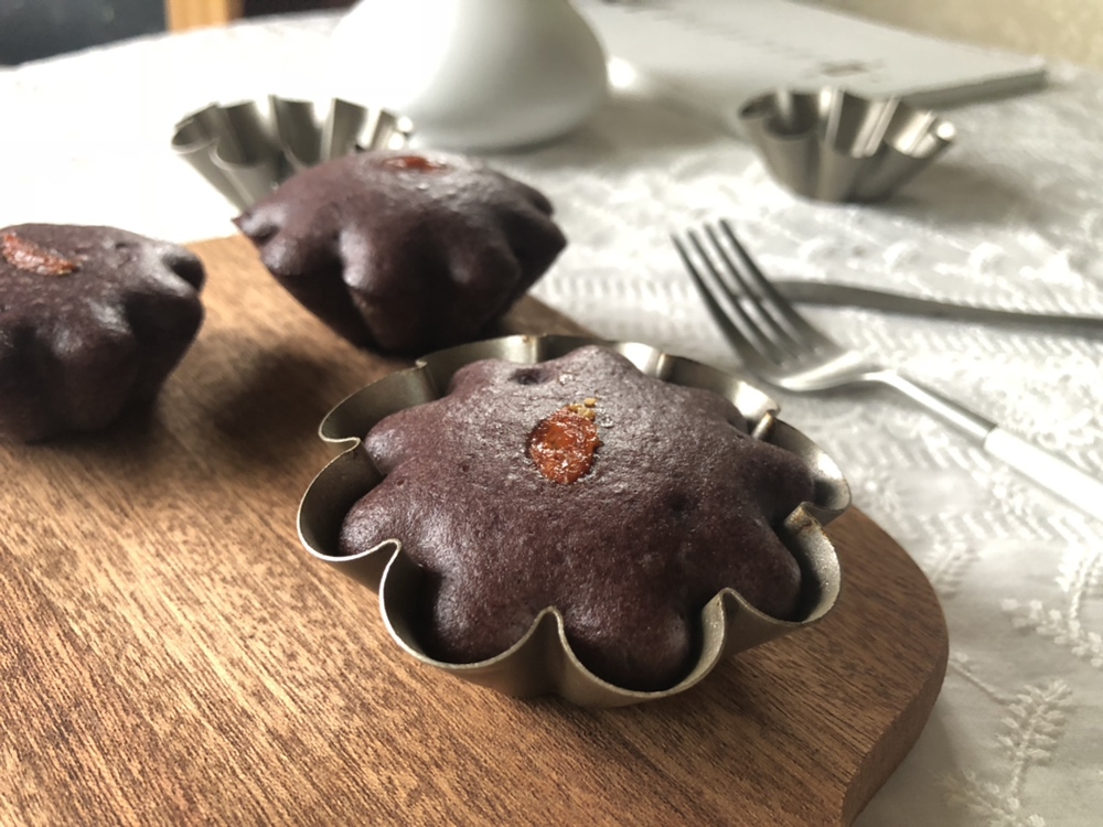 吃不胖的小花朵紫米蒸糕的做法