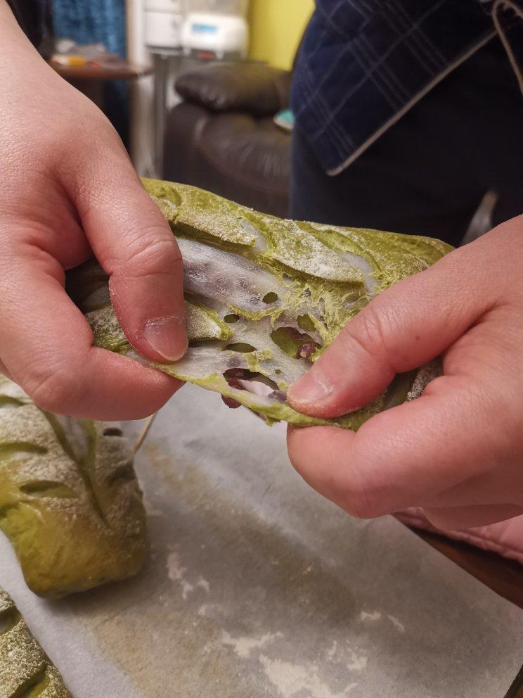 抹茶麻薯红豆软欧