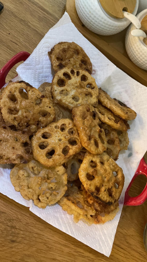 ㊙️香脆好吃的孜然香炸藕片，人见人爱‼️