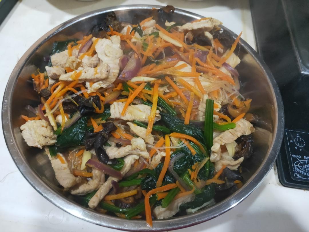 健康低脂的炒杂菜