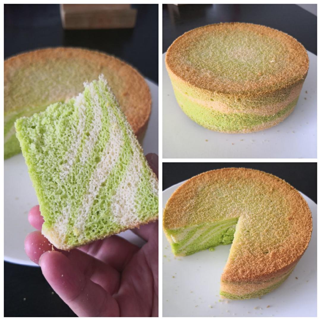 低糖菠菜双色戚风（健康美味好看&超详细操作）